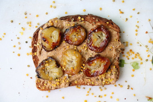 Toast Tuesday: Sauteed Banana + Almond Butter Toast Recipe