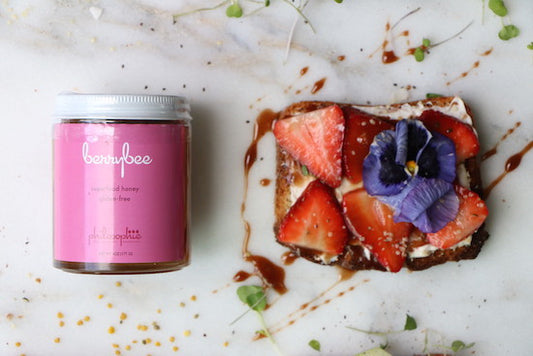 Toast Tuesday: Strawberry + Berry Bee Honey Toast Recipe