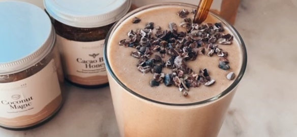 Dark Chocolate Peanut Butter Cup Smoothie-Philosophie