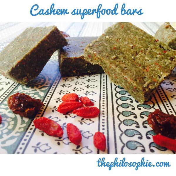 Cashew Superfood Bar- vegan + paleo