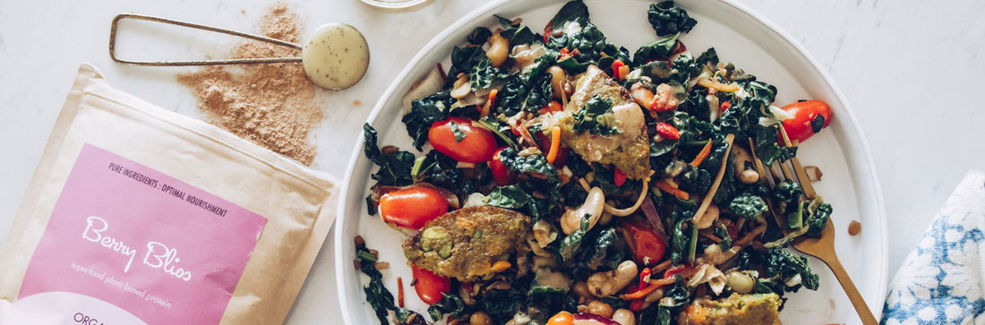 Easy Veggie Burger Kale Salad-Philosophie