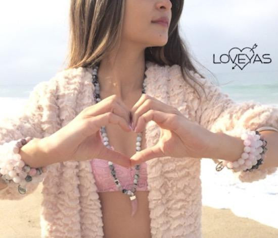 Heart of the Week: L O V E Y A S Gemstone Bracelet