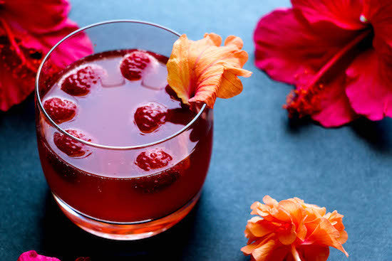 Honey Hibiscus Rosé Spritzer